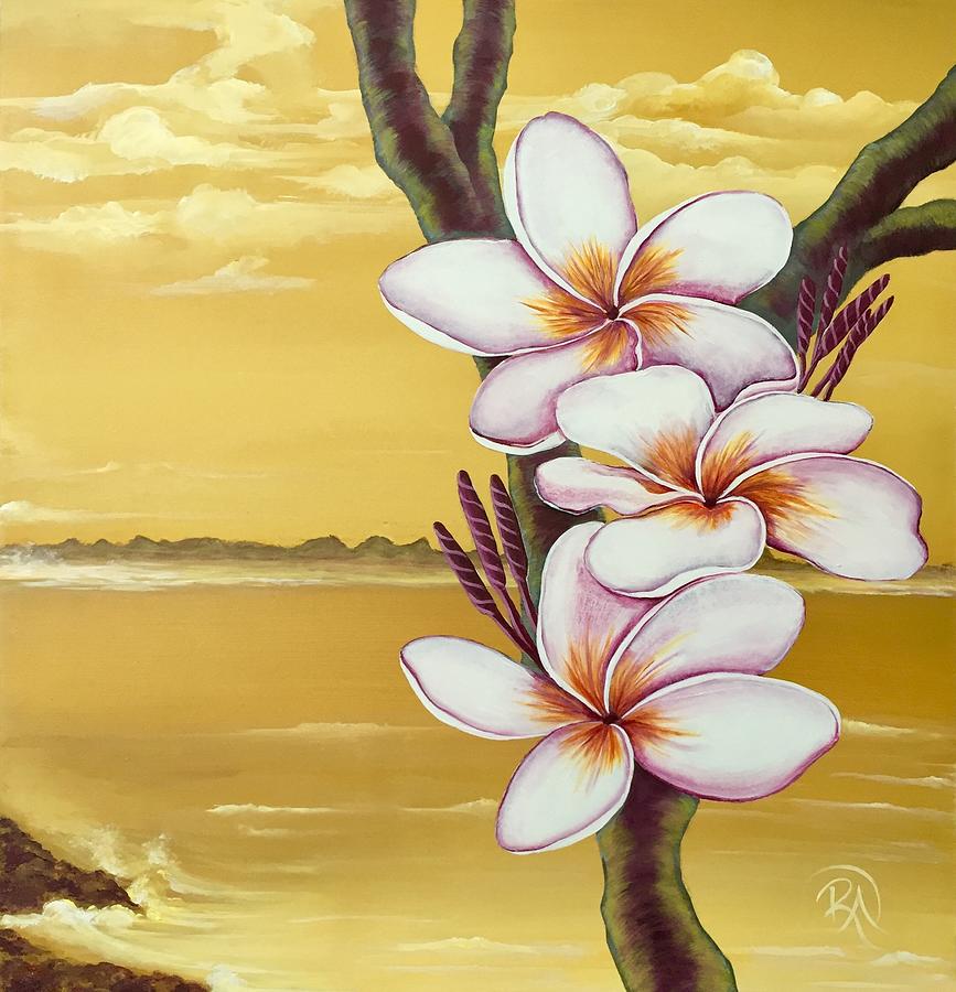 Aruba Botanicals #4 Painting by Renee Noel