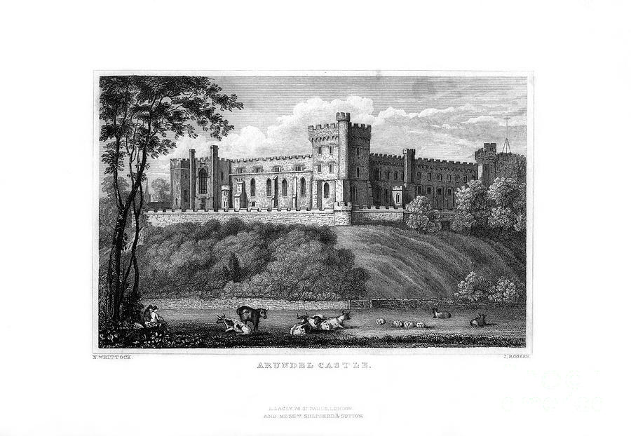 Arundel Castle, West Sussex Drawing by Print Collector