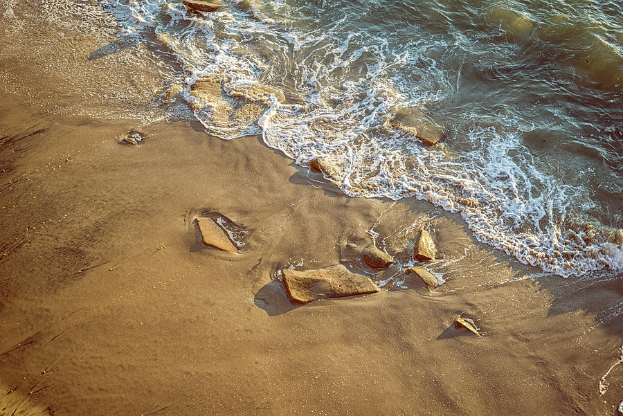 As Surf And Sand Meet by Joseph S Giacalone As Surf And Sand Meet by Joseph S Giacalone
