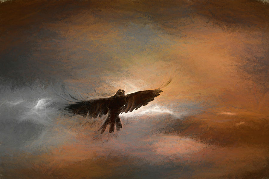 As The Crow Flys Painting by Bob Orsillo