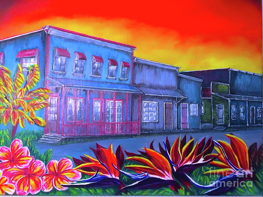 As the Night Falls Pahoa Hawaii  Painting by Michael Silbaugh