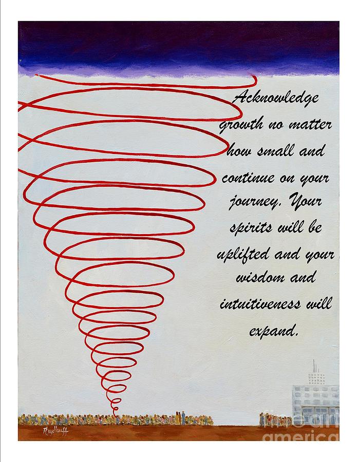 Ascension Painting - Ascension - Spiritual Art Poster With a Message by Pat Heydlauff