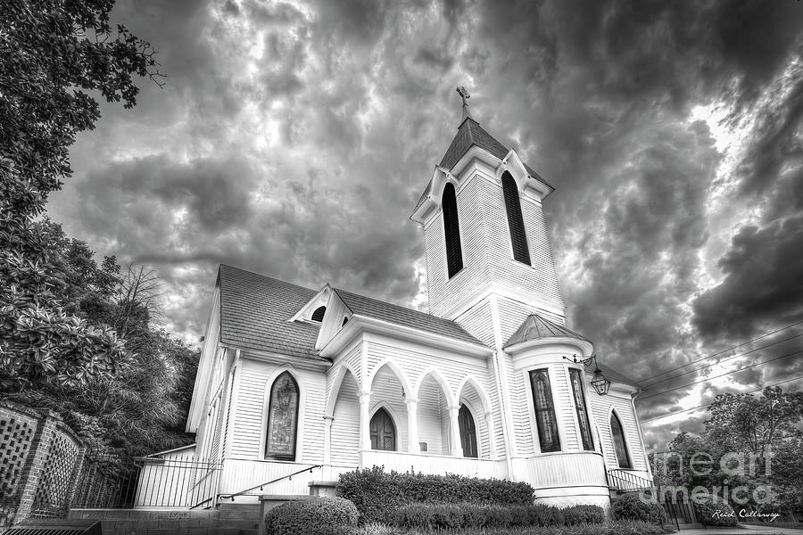 Ashford Memorial Methodist Church B W Watkinsville Georgia Art Photograph by Reid Callaway