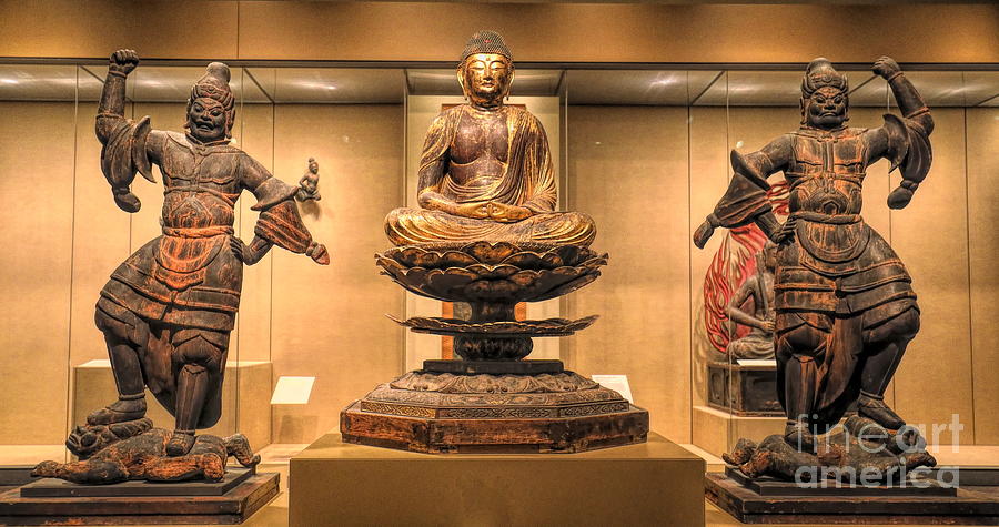 Asian Art Buddha Warriors  Photograph by Chuck Kuhn