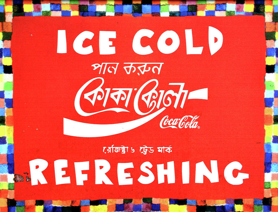 Asian Coca Cola sign Photograph by David Lee Thompson