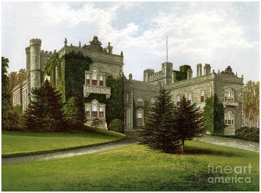 Aske Hall, Yorkshire, Home Of The Earl Drawing by Print Collector