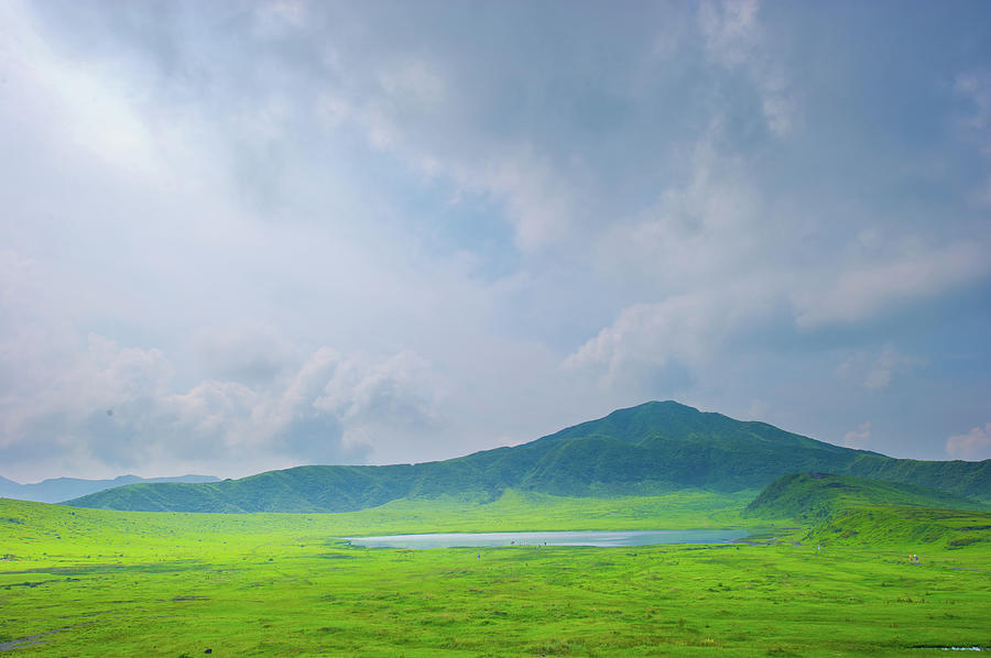Aso Caldera Landscape Photograph by Noriakimasumoto