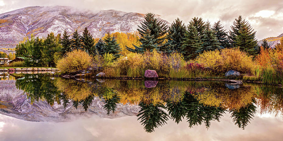 Aspen Colorado Autumn Mountain Panorama Photograph by Gregory Ballos ...