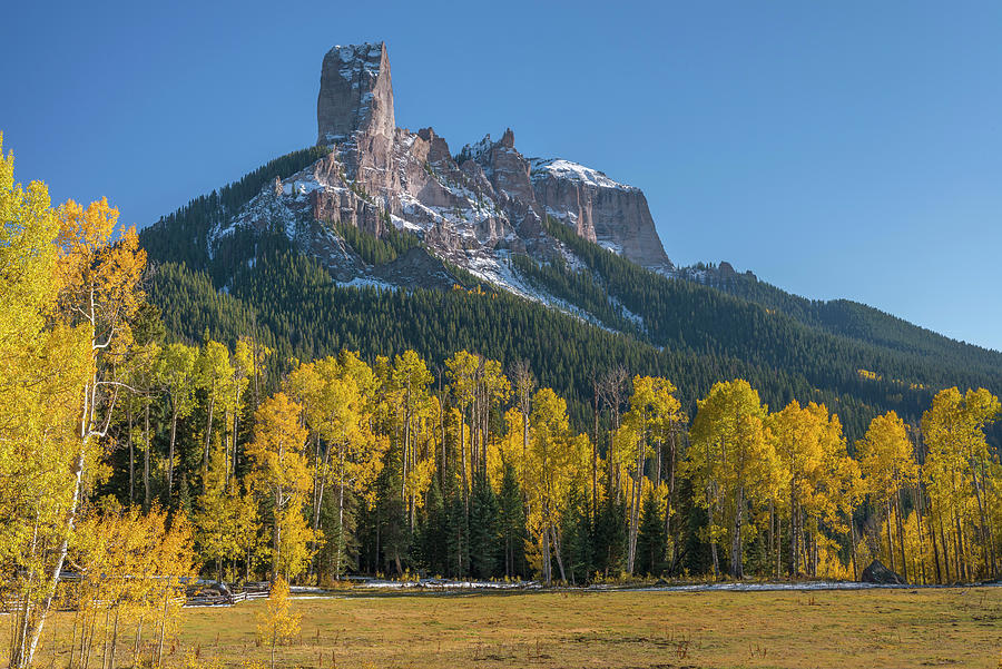 Aspen,blue Sky,chimney Photograph by John Barger | Fine Art America