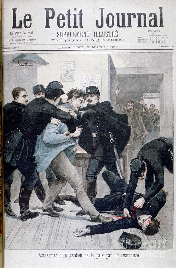 Assassination Of A Policeman By An Drawing by Print Collector