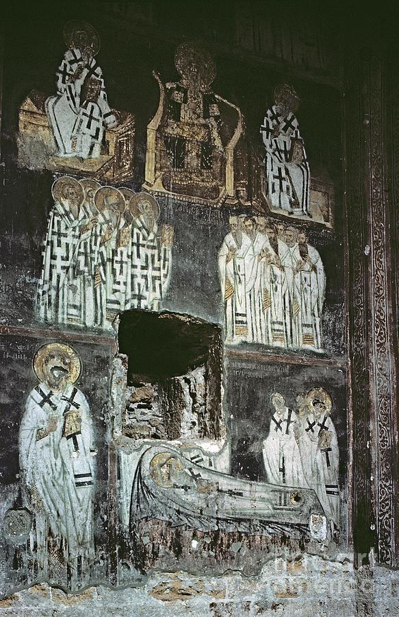 Slavonic Painting - Assembly Of Stefan Nemanja, Early 13th Century by Serbian School