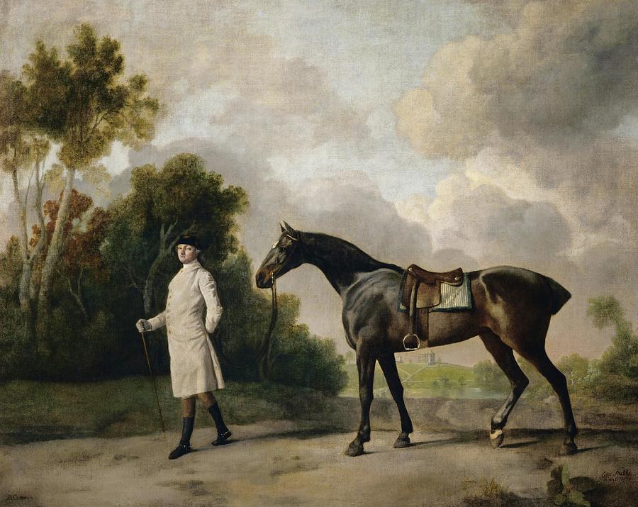 Assheton, first Viscount Curzon, and his mare Maria, 1771 Oil on canvas R. F.1973-94. Painting by George Stubbs