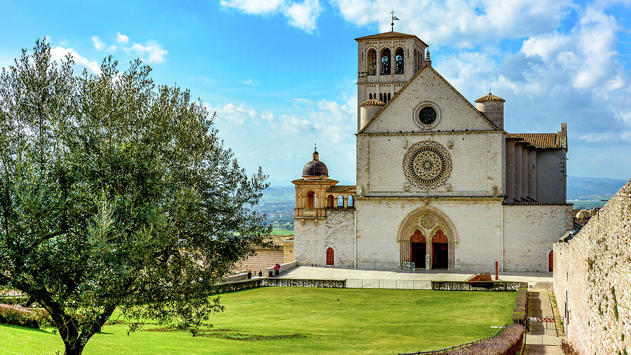 Assisi Basilica Photograph by Marcy Wielfaert