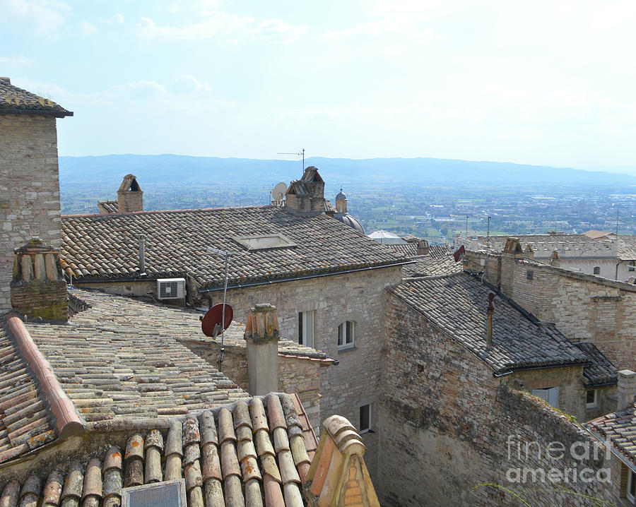 Assisi Rooftops Photograph by Aicy Karbstein