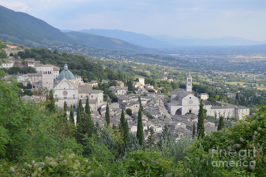 Assisi Town From Above Photograph by Aicy Karbstein