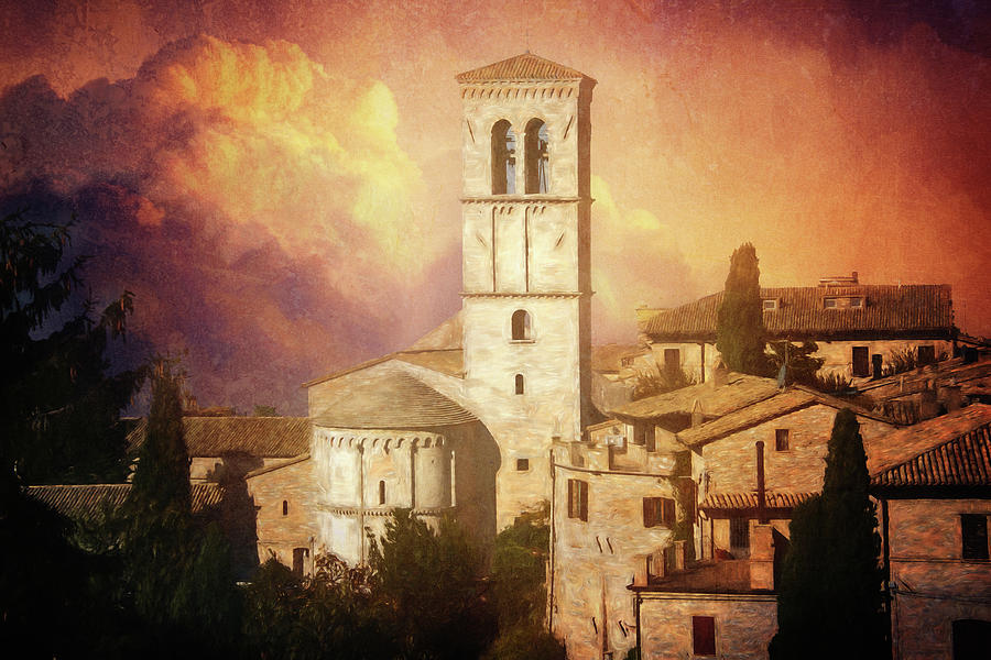 Assisi View Digital Art by Terry Davis