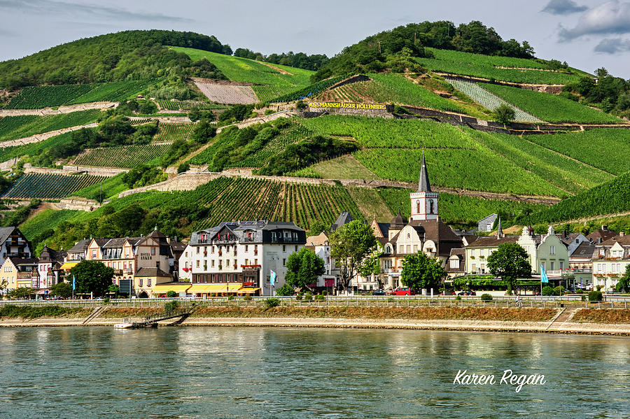 Assmannshausen On The Rhine Photograph by Karen Regan