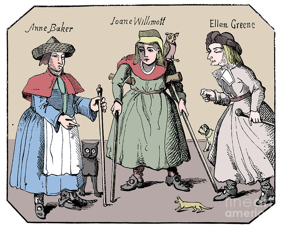 Associates Of The Witches Of Belvoir Drawing by Print Collector
