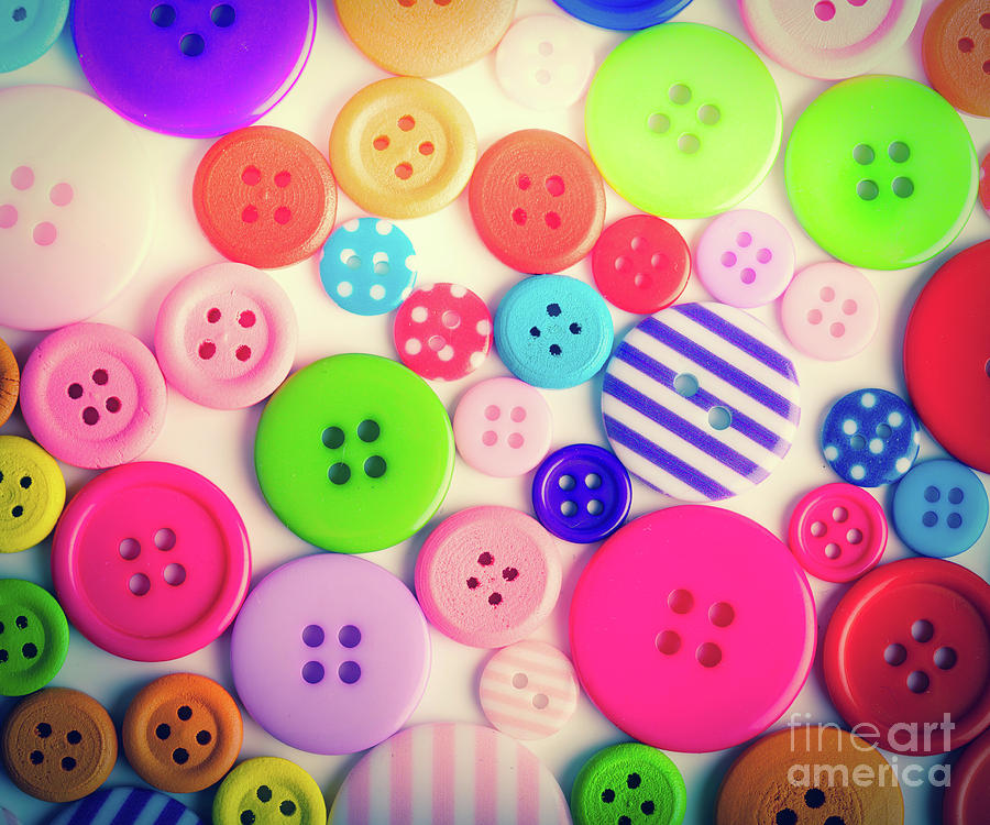 Assorted Buttons by Wladimir Bulgar/science Photo Library