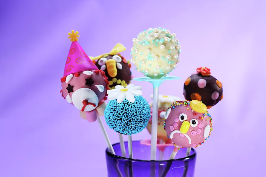 Assorted Cake Pops For A Childs Party Photograph by Weymann, Frank