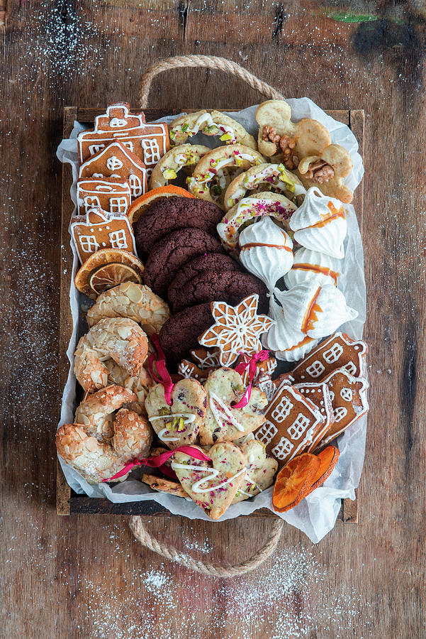 Assorted Cookies For Christmas Photograph by Irina Meliukh