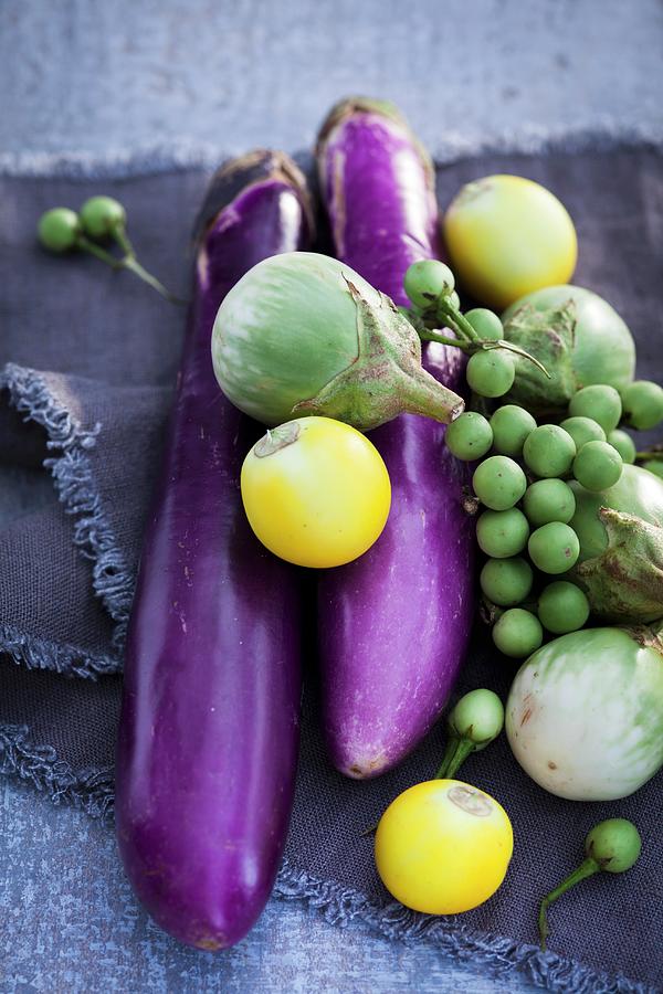Assorted Eggplants Photograph by Eising Studio