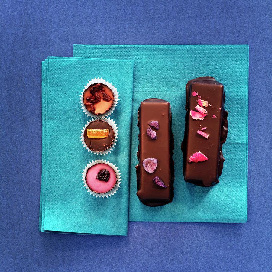 Assorted Hand-made Filled Chocolates view From Above Photograph by Feig & Feig