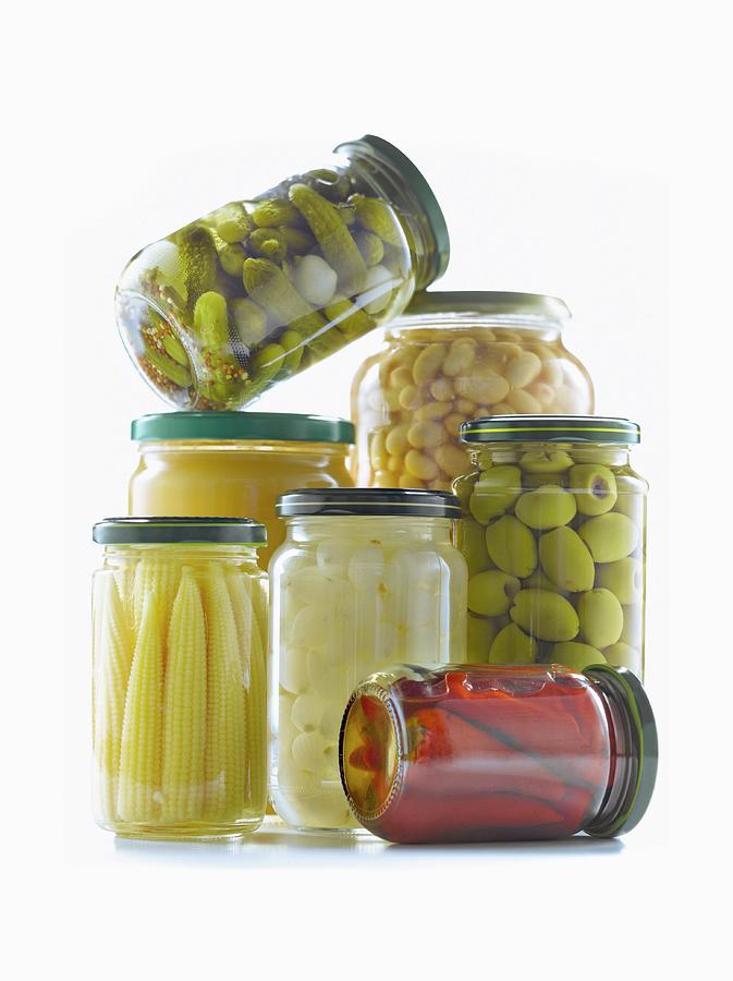 Assorted Jars Of Food Photograph by Studio