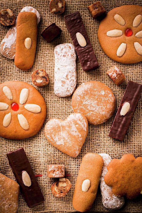 Assorted Lebkuchen gingerbread Photograph by Sandra Krimshandl-tauscher