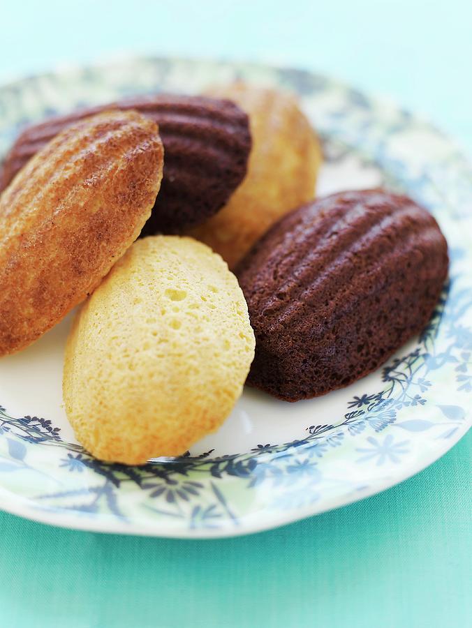 Assorted Madeleines On A Plate Photograph by Grablewski, Alexandra