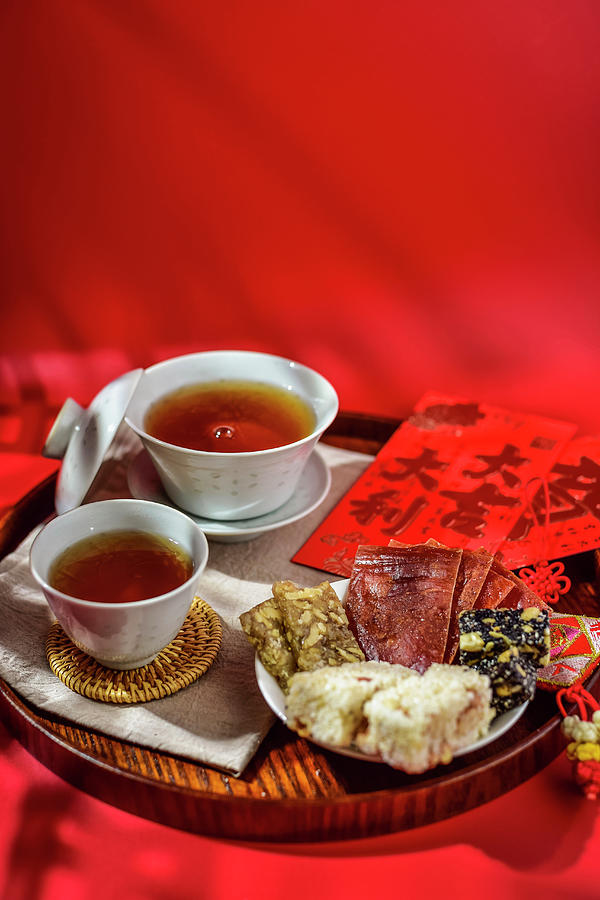 Assorted Snack And Tea china Photograph by Yijun Chen