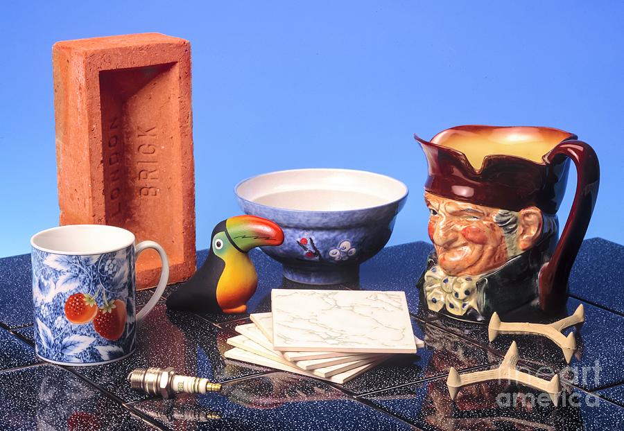Assortment Of Familiar Ceramic Objects Photograph by Martyn F. Chillmaid/science Photo Library