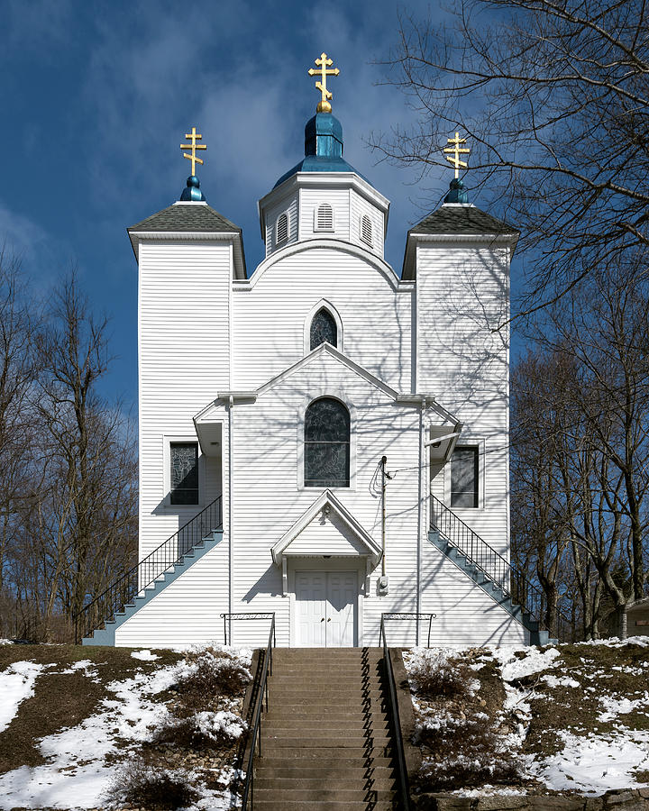 Assumption of the Blessed Virgin Mary Church in Centralia Photograph by William Dickman