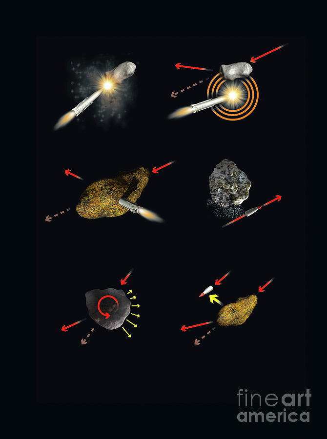 Asteroid Deflection Methods Photograph by Tim Brown/science Photo Library