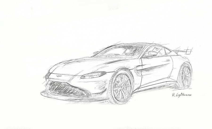 Aston Martin DB3 Digital Art by Roger Lighterness
