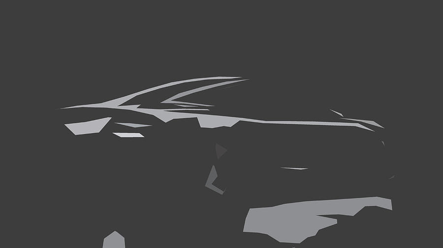 Aston Martin DB9 Abstract Design Digital Art by CarsToon Concept