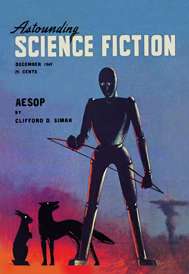 Astounding Science Fiction, December 1947 Painting by Alejandro de Canedo