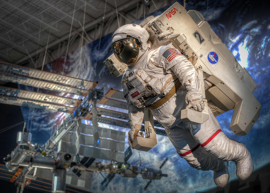 Astronaut and MMU, Space Center Houston Photograph by Dave Wilson