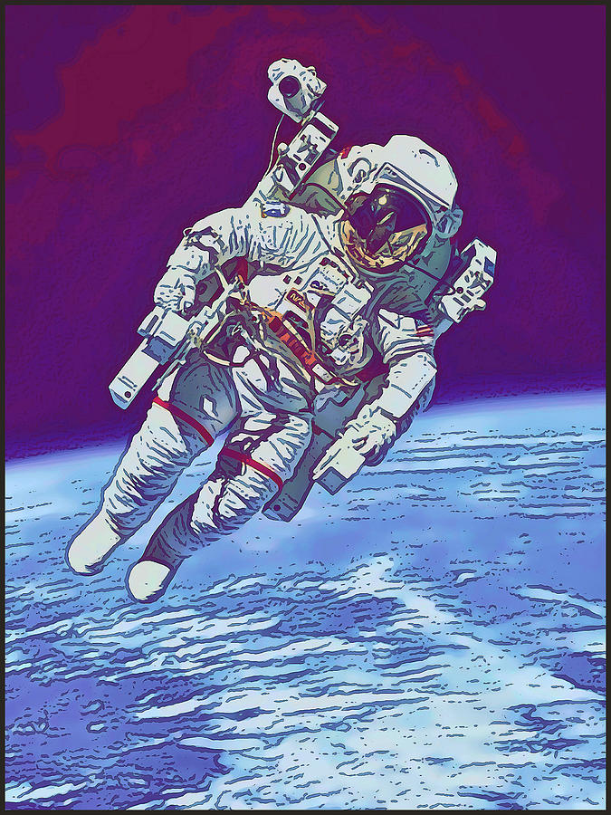 Astronaut Digital Art by Gary Grayson
