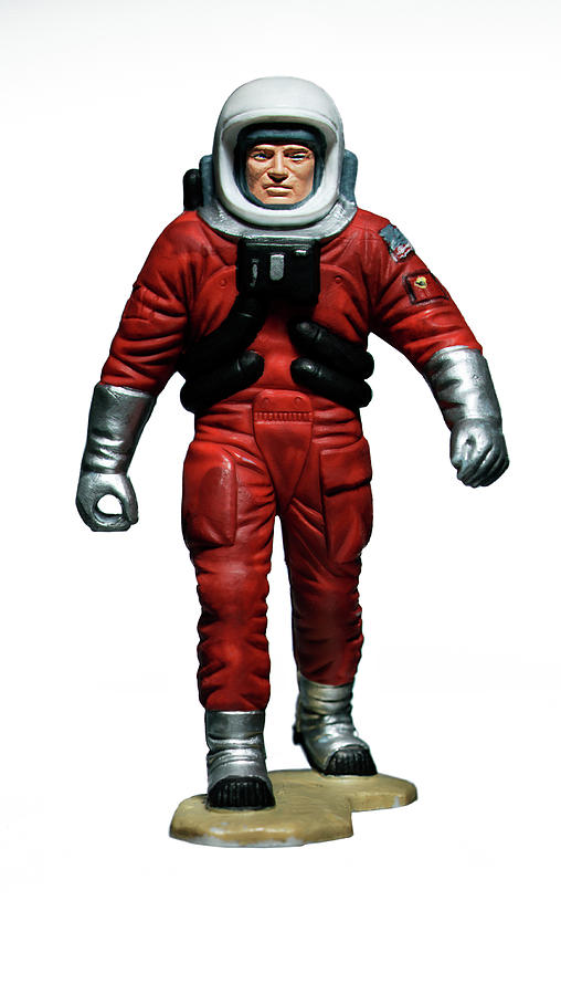 Science Fiction Drawing - Astronaut in Red Suit by CSA Images
