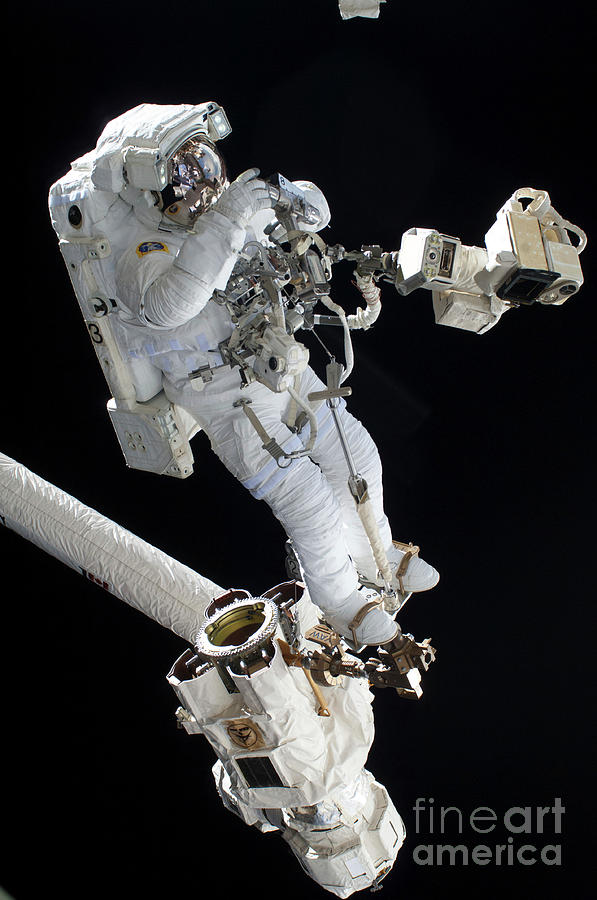 Astronaut Luca Parmitano Iss Spacewalk Photograph