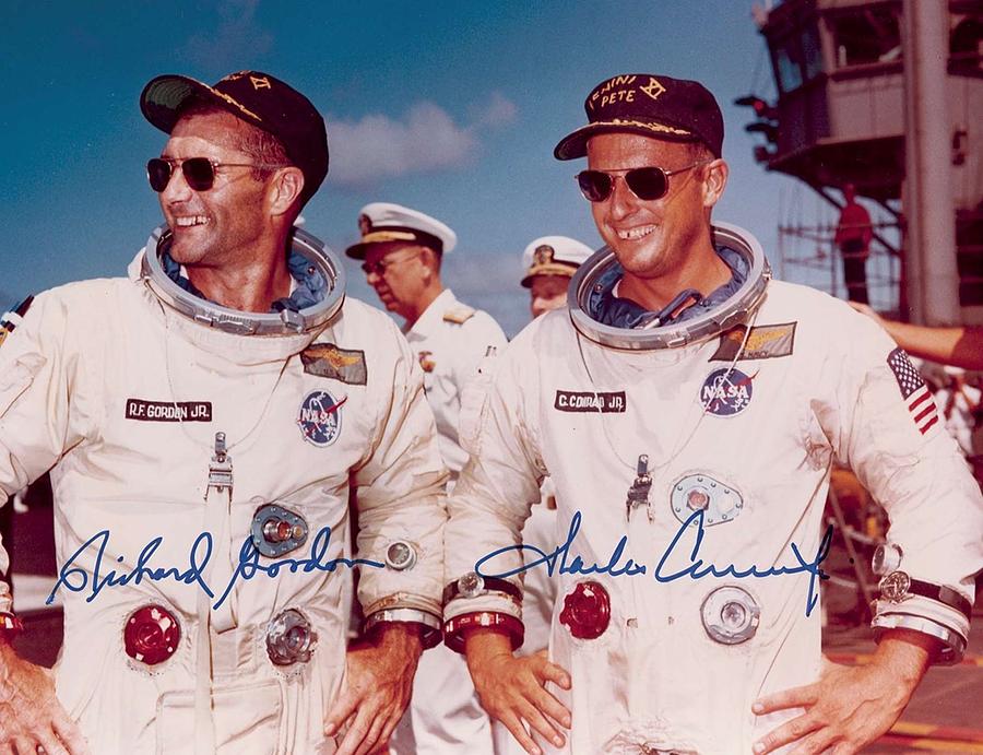 Photograph inscribed and signed by astronaut Richard Gordon, Jr