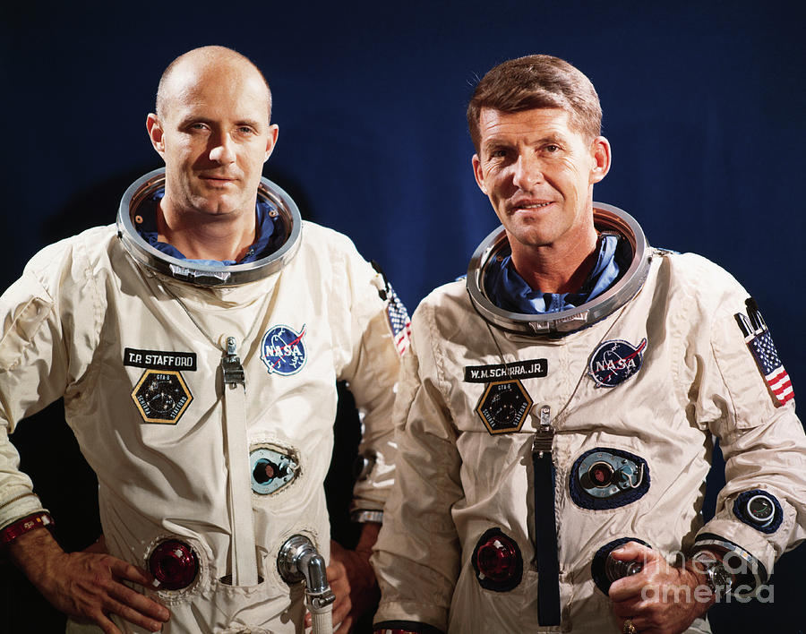 Astronauts Stafford And Schirra Photograph by Bettmann