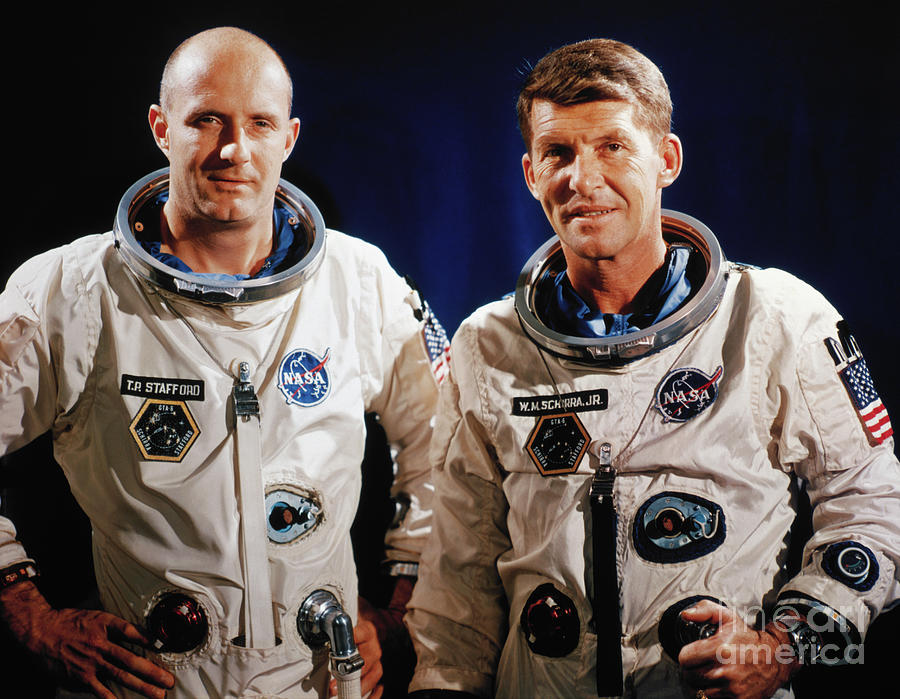Astronauts Tom Stafford And Walter Photograph by Bettmann