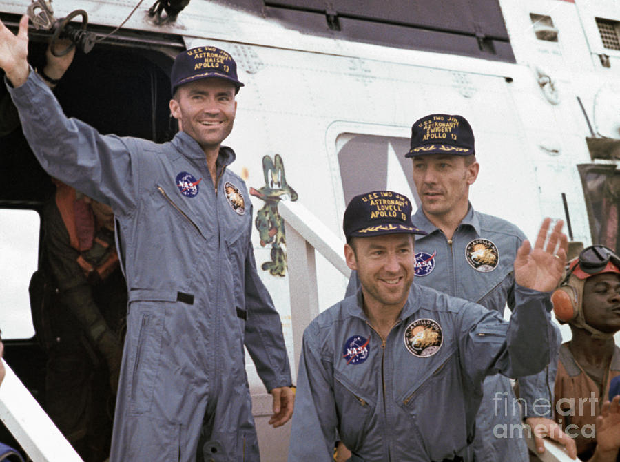 Astronauts Waving On Their Return Photograph by Bettmann