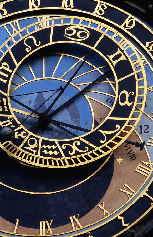 Astronomical Clock Detail In Photograph by Lonely Planet