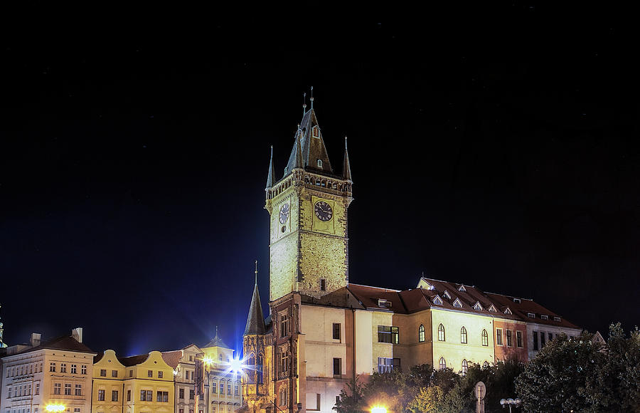 astronomical clock in  Old Town Square Photograph by Vivida Photo PC