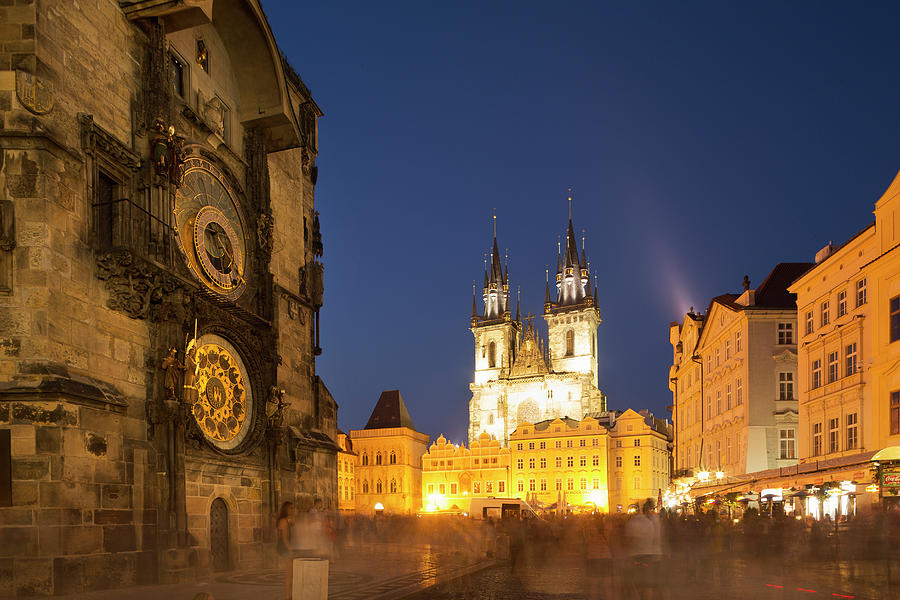 Architecture Digital Art - Astronomical Clock, Old Town, Prague, Czech Republic by Lost Horizon Images