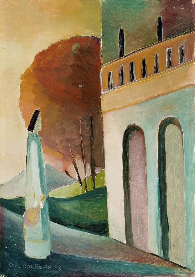 At A Palace Gate Painting by Ole Kandelin At A Palace Gate Painting by Ole Kandelin