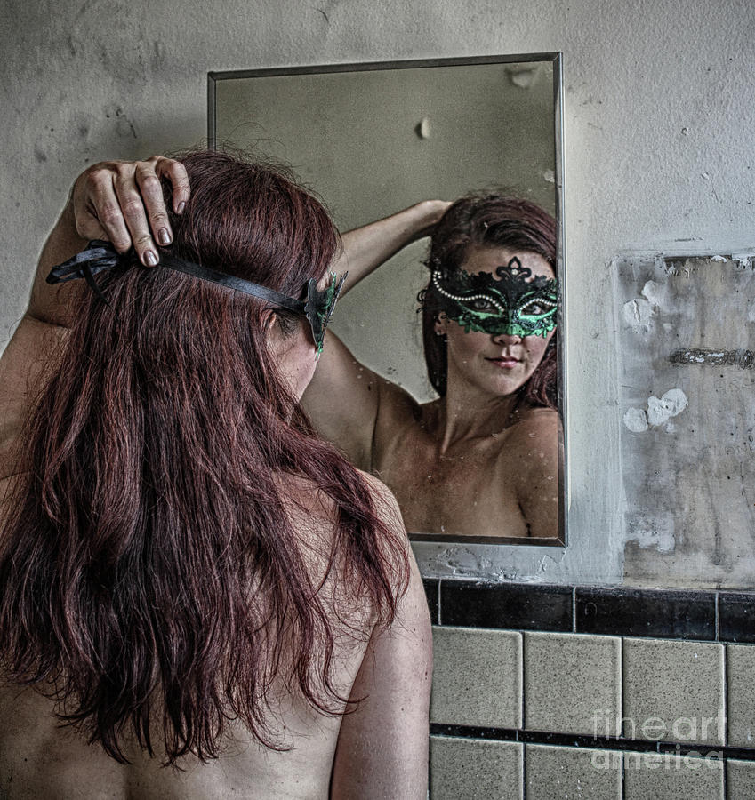 Beautiful Women Photograph - Mirror At A Truck Stop by Steven Digman Beautiful Women Photograph - Mirror At A Truck Stop by Steven Digman